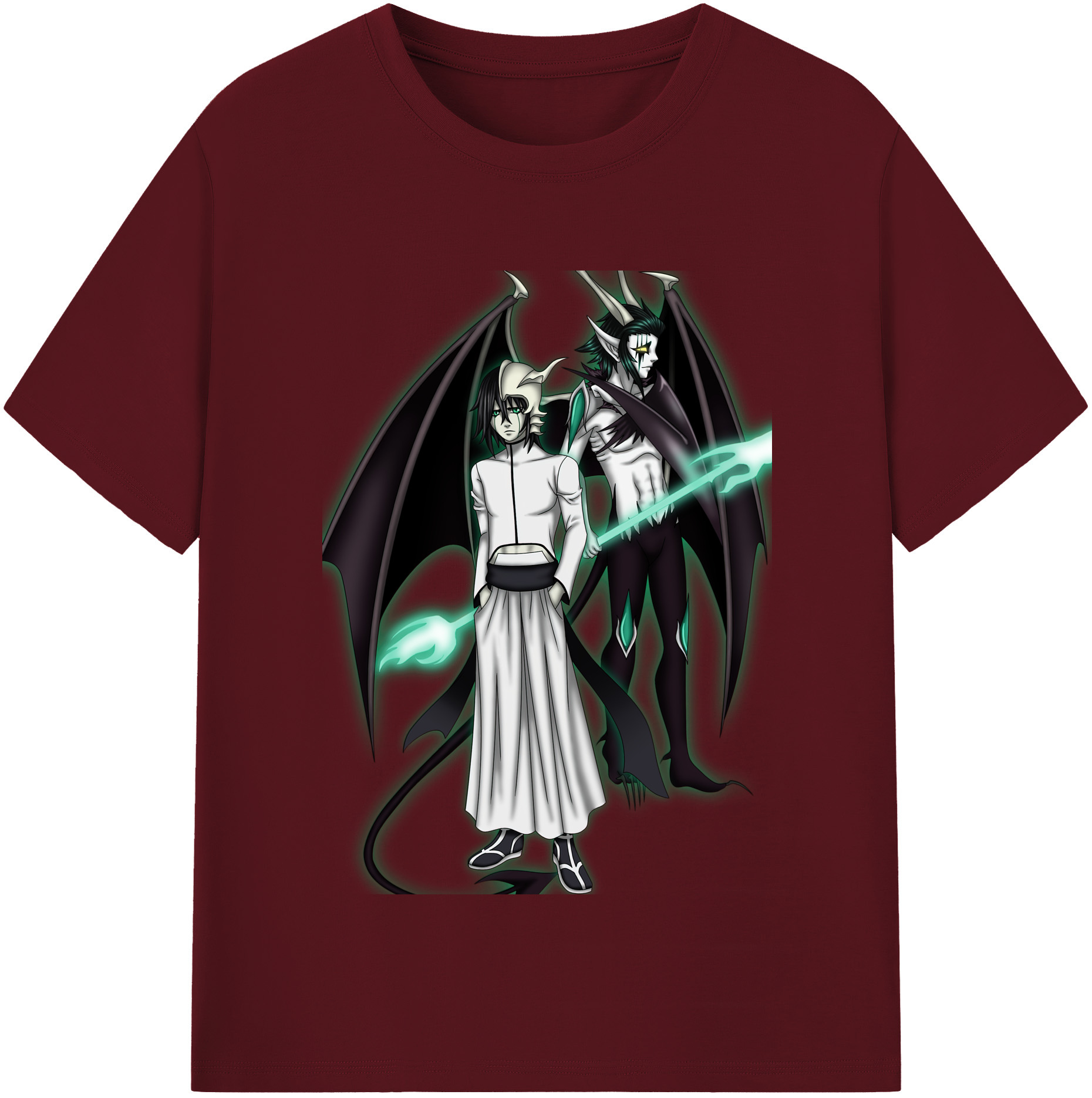 （画像用） ブリーチ ウルキオラ·シファー BLEACH Ulquiorra cifer 綿100％半袖Tシャツ（フロントプリント）